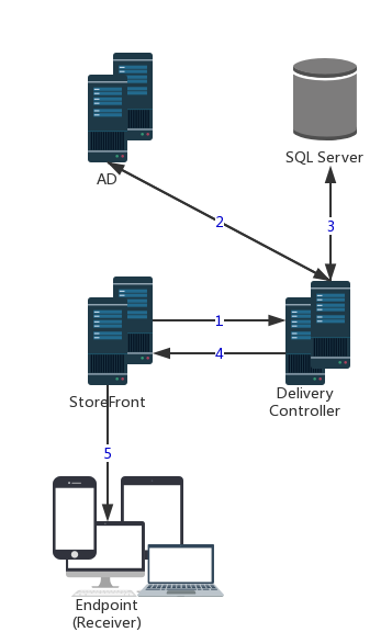 Launching Process of Published Apps and Desktops for the Internal ...