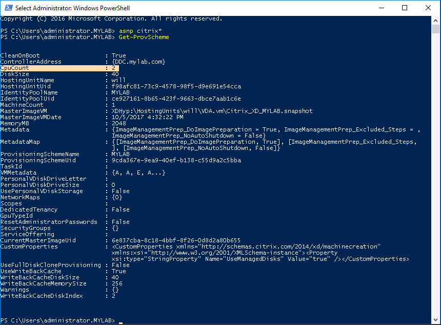 How to Update MCS created Machine Catalog to modify vCPU, RAM.