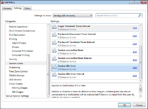 How to Configure Session Limit Settings in XenApp